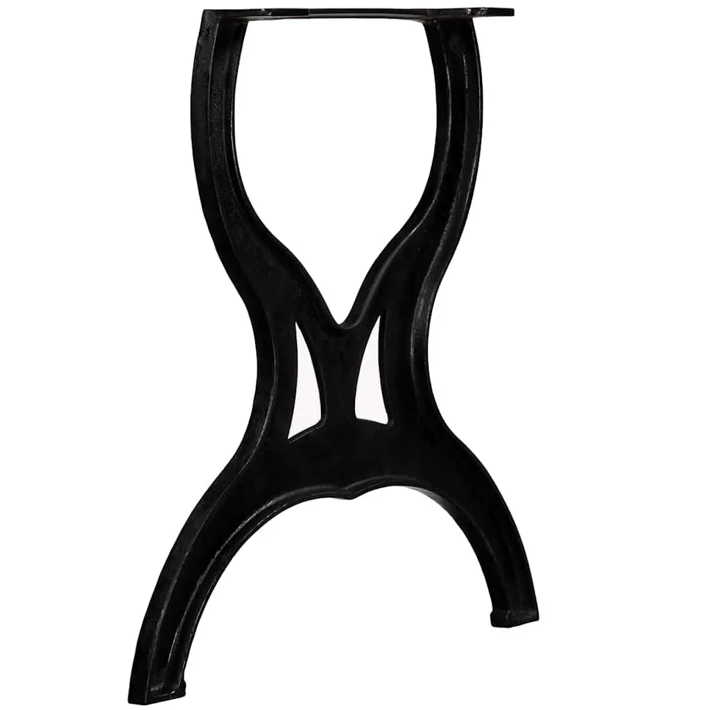 Cast Iron X-Frame Table Legs Industrial Dining Furniture Support 2 pcs