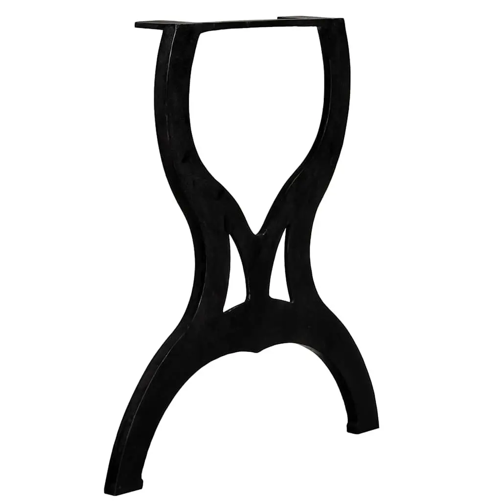 Cast Iron X-Frame Table Legs Industrial Dining Furniture Support 2 pcs