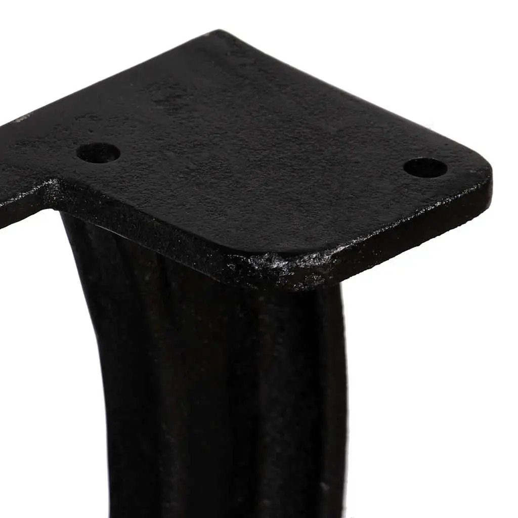 Cast Iron X-Frame Table Legs Industrial Dining Furniture Support 2 pcs