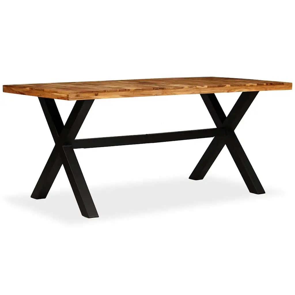 Dining Table Solid Acacia Mango Wood Handmade 180x90x76 cm Brown