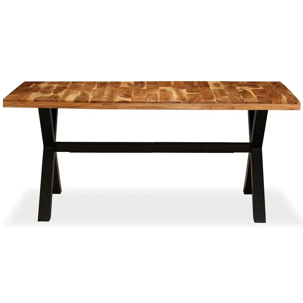Dining Table Solid Acacia Mango Wood Handmade 180x90x76 cm Brown