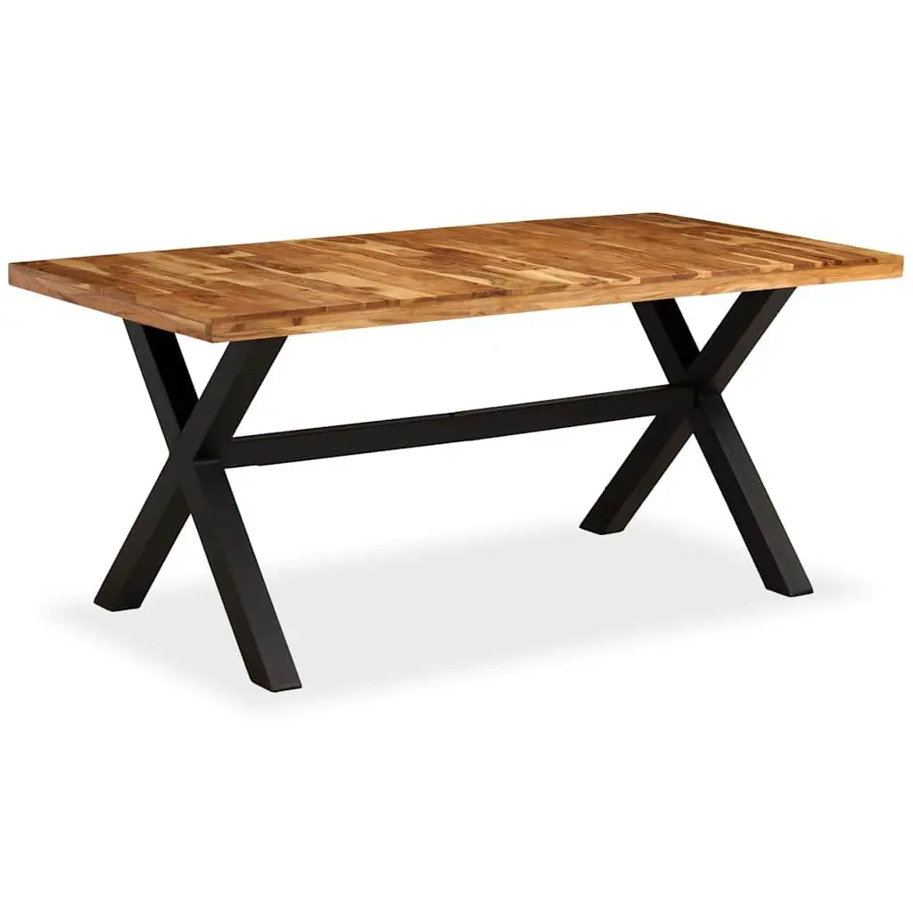 Dining Table Solid Acacia Mango Wood Handmade 180x90x76 cm Brown