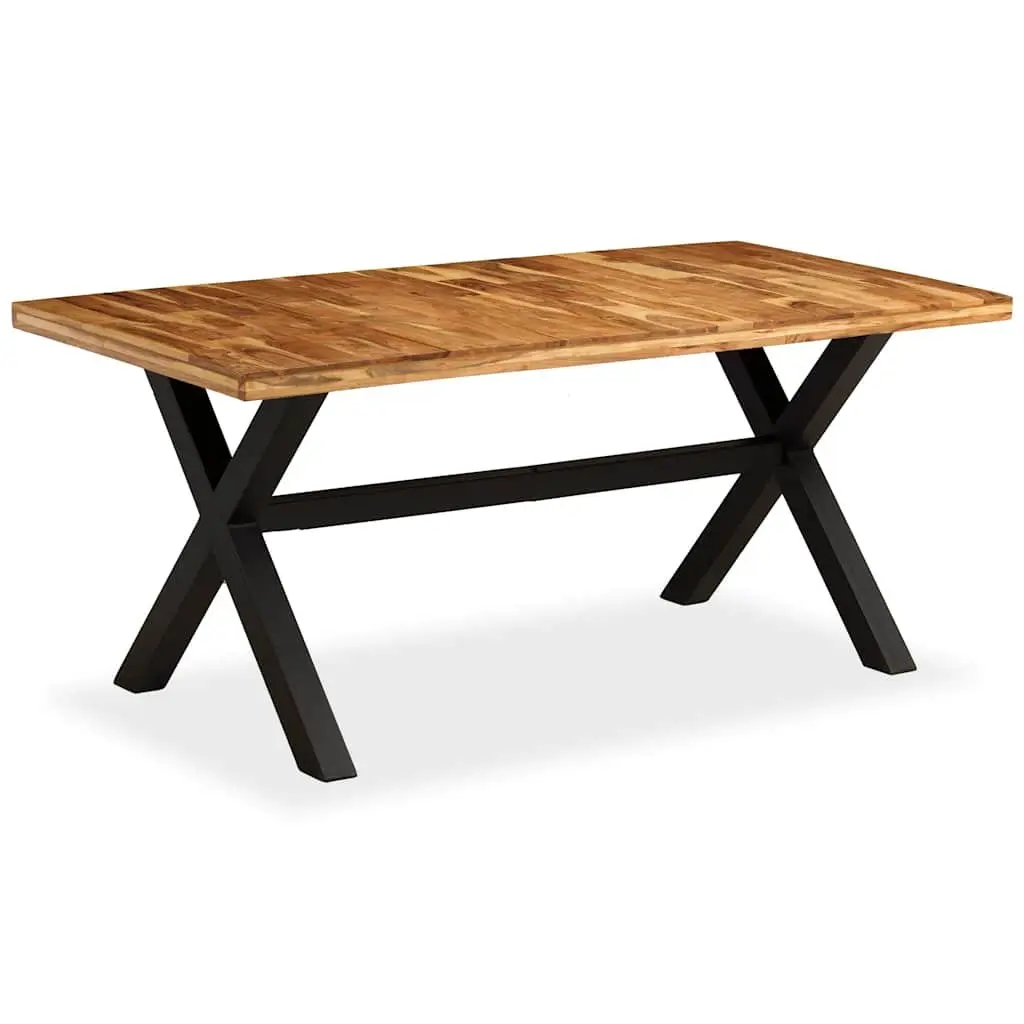 Dining Table Solid Acacia Mango Wood Handmade 180x90x76 cm Brown