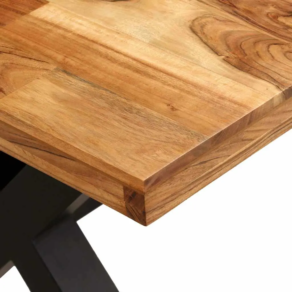 Dining Table Solid Acacia Mango Wood Handmade 180x90x76 cm Brown