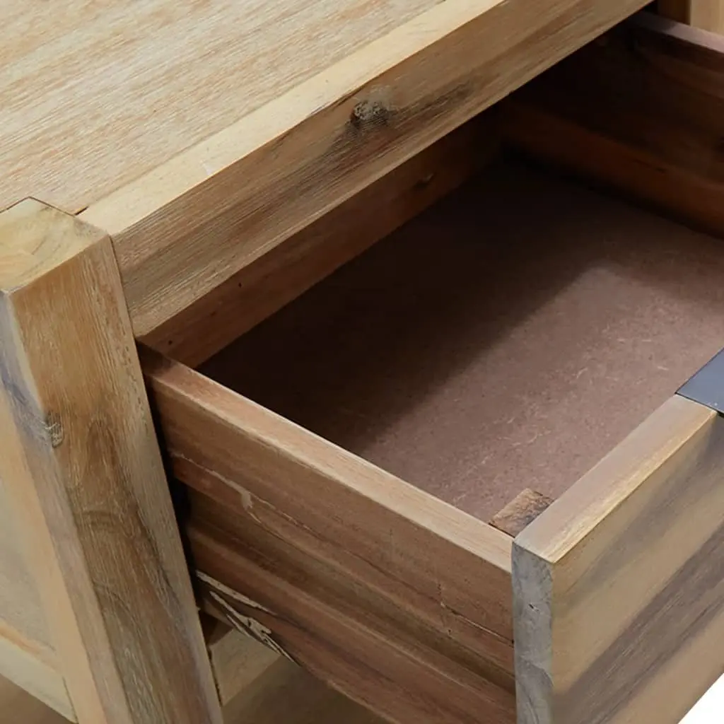 Bedside Table Solid Wood Brown 40x30x48 cm