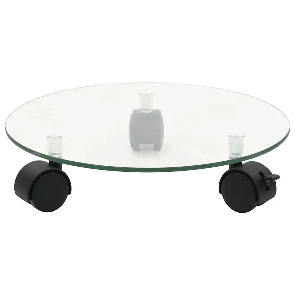 Plant Rollers 360 Degree Rotatable Lockable 28 cm Round 2 pcs