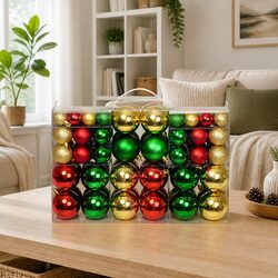 Decorate Your Christmas Tree with 100 Safe Multicolour Baubles