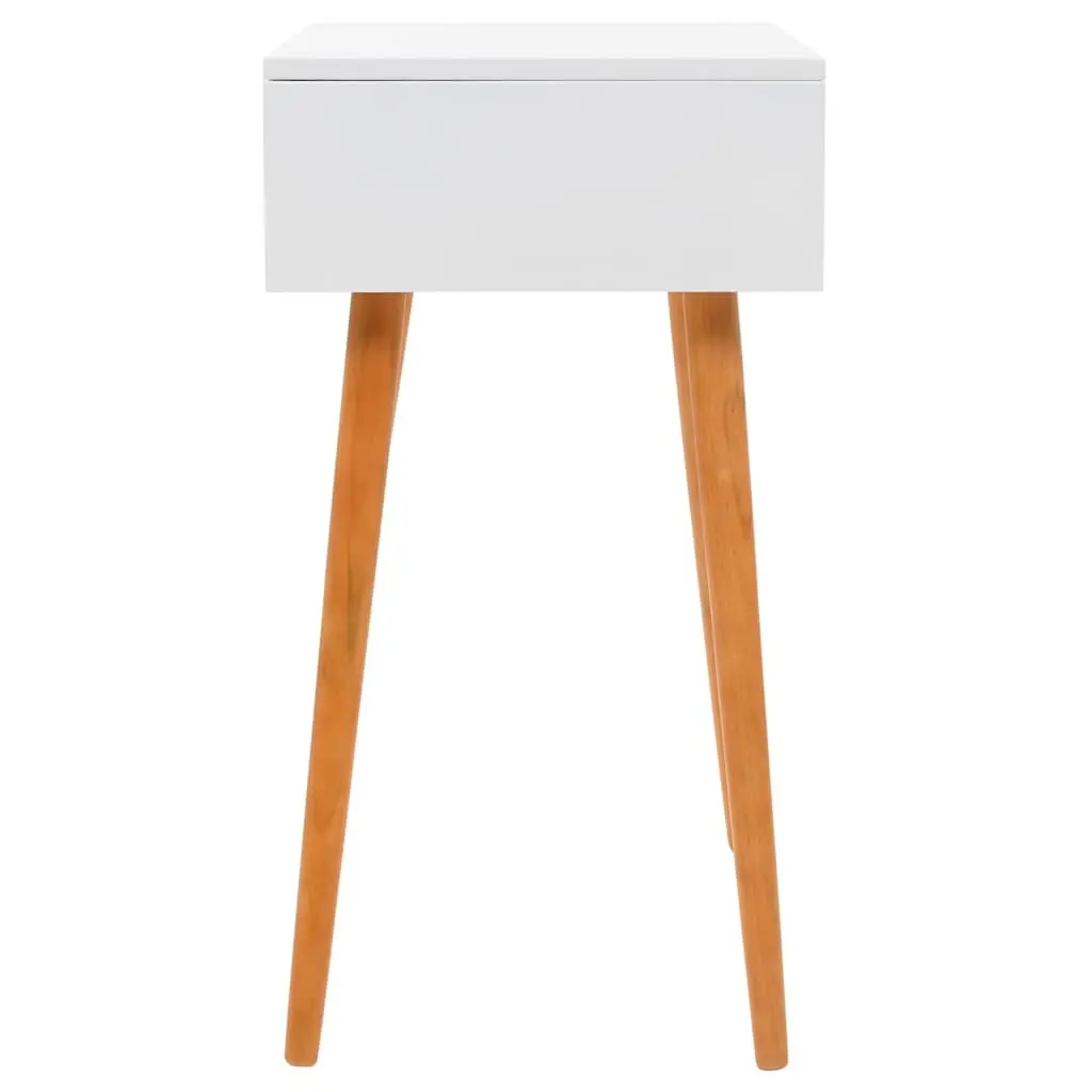 Dressing Table with Mirror White MDF Bedroom Vanity Unit 60W x 40D x 75H cm