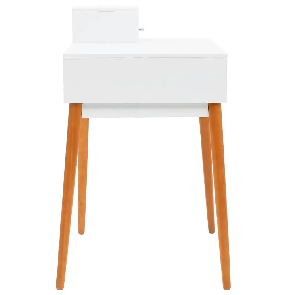 White Dressing Table with Mirror and Storage