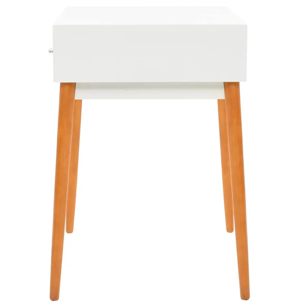 White Dressing Table with Mirror and Storage