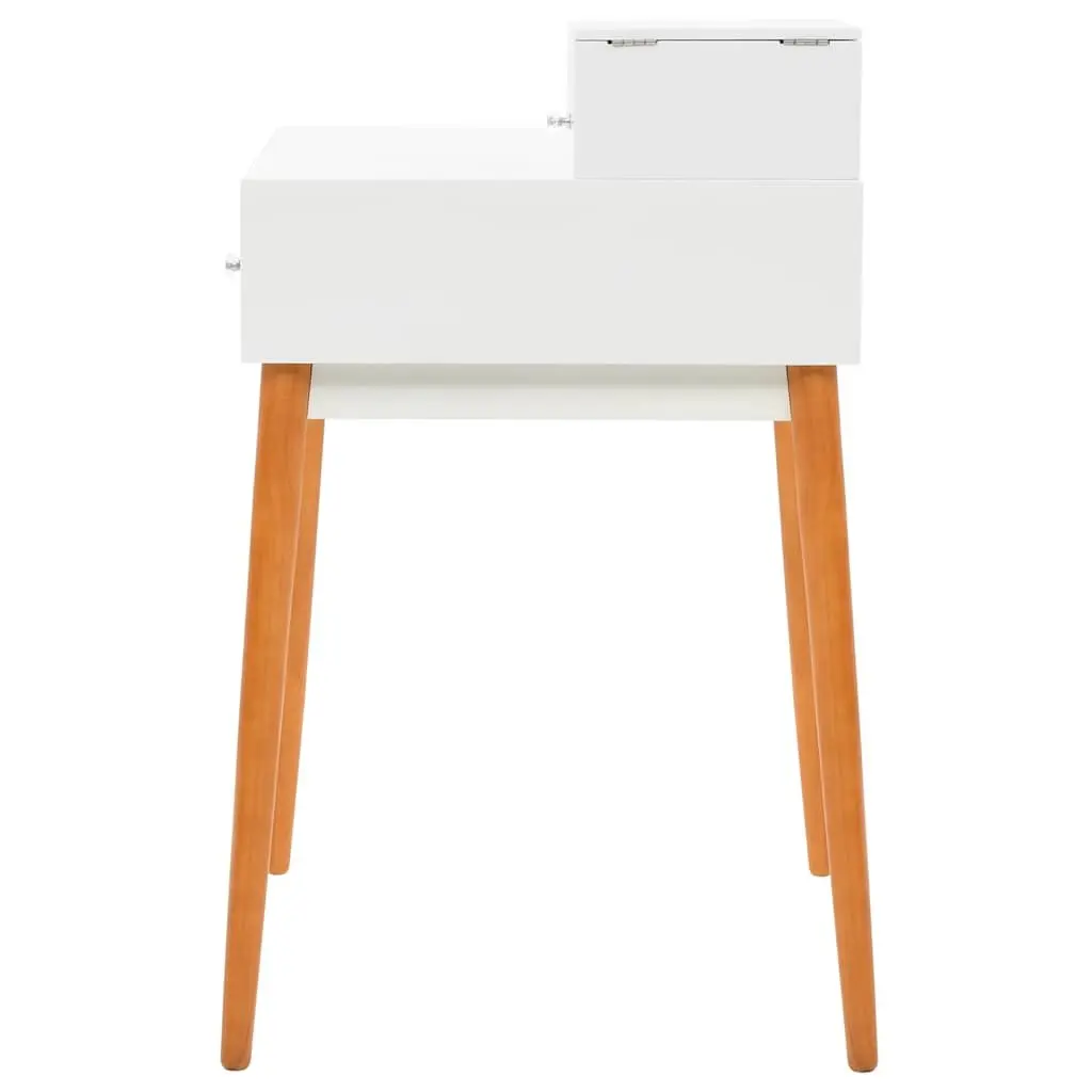 White Dressing Table with Mirror and Storage