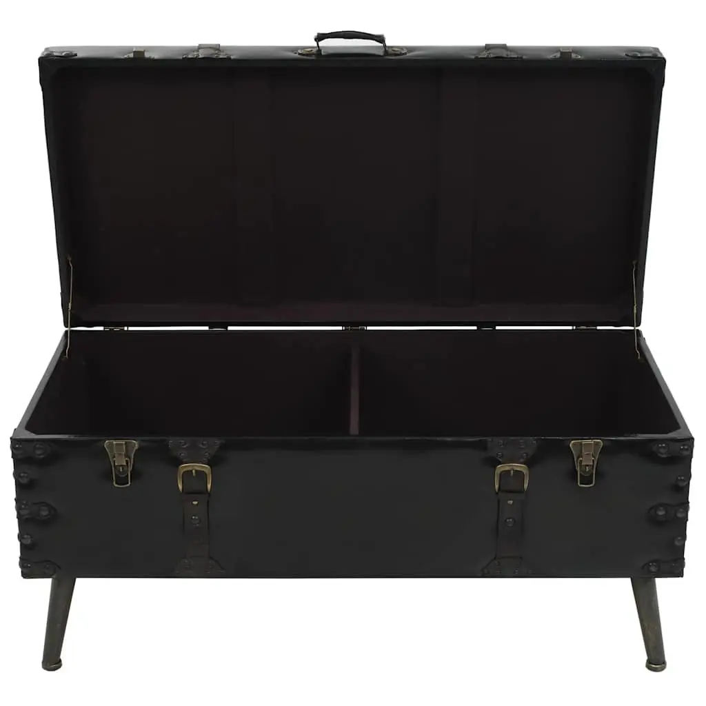 Coffee Table Trunk Design Black Storage Accent Table Living Room Furniture