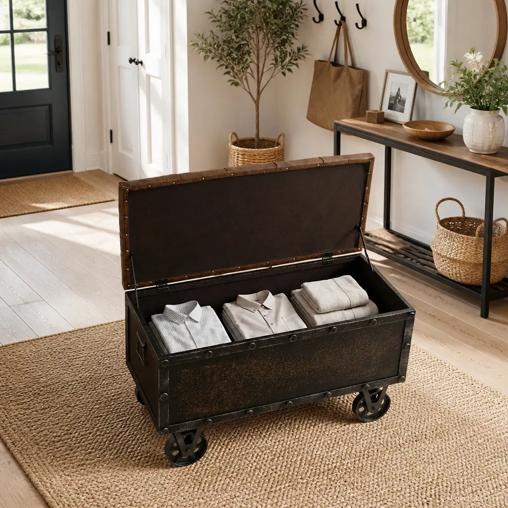 Storage Bench for Home Organization