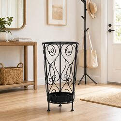 Your Stylish Black Umbrella Stand with Drip Tray
