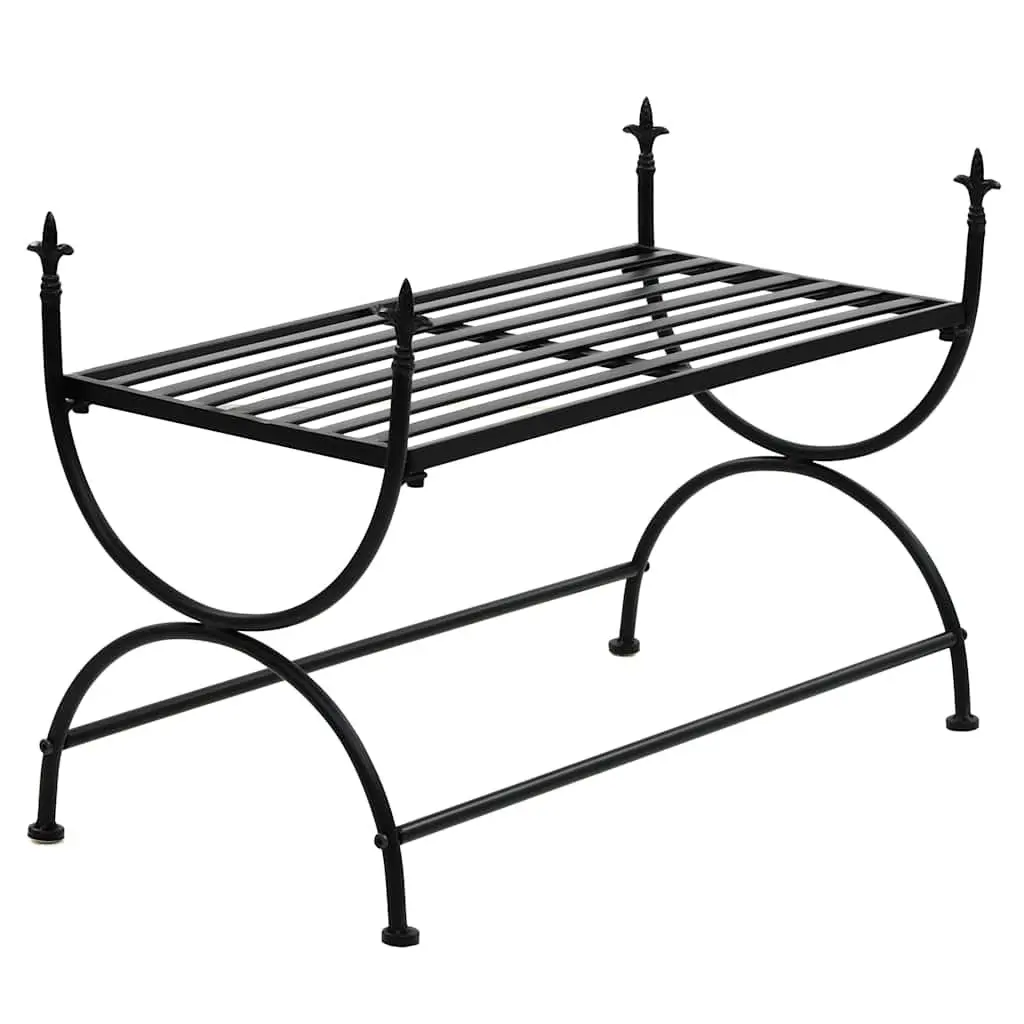 Black Metal Bench for Dining Areas
