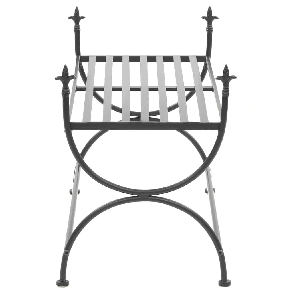 Black Metal Bench for Dining Areas