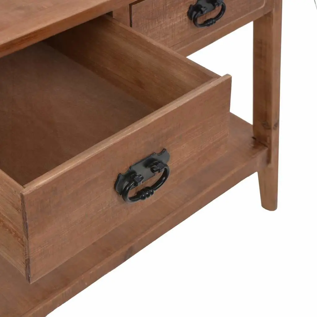 Solid Fir Wood Console Table