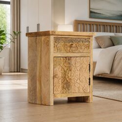 Your New Favorite Bedside Table in Solid Mango Wood 40x30x50cm