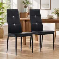 Your Perfect Dining Solution: Black Faux Leather Chairs