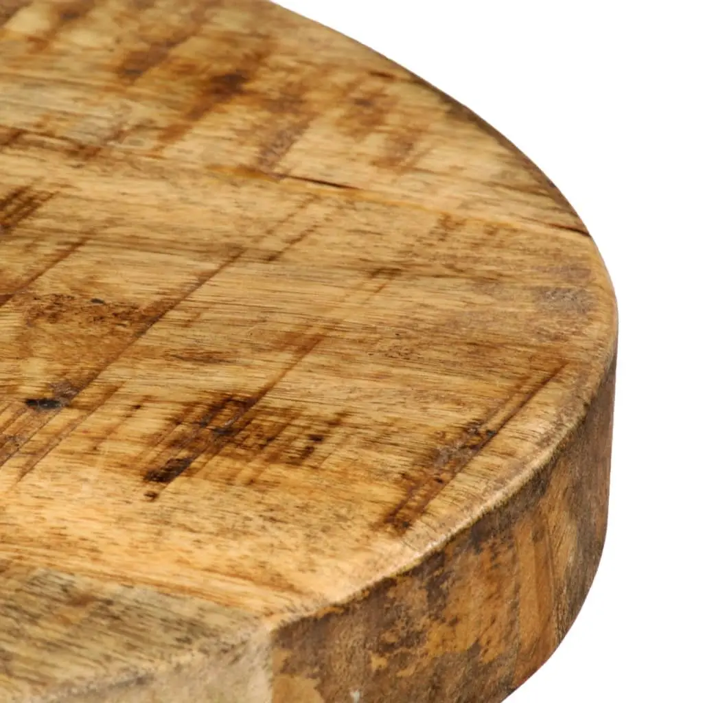 Bar Stools Solid Mango Wood Industrial Style 2 Piece Set