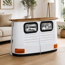 Add Charm with a Mango Wood and Steel Truck Sideboard