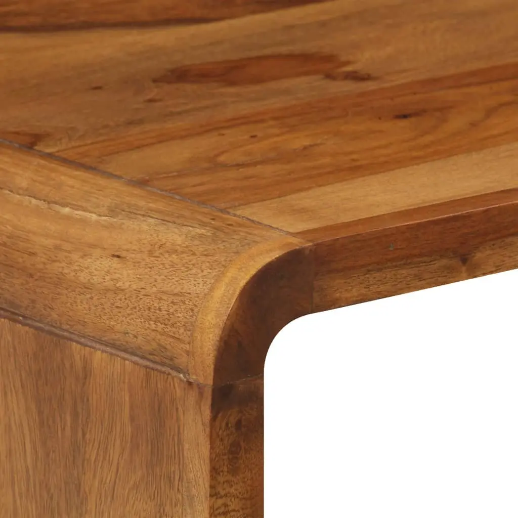 Coffee Table Solid Acacia Wood Brown Vintage 95L x 40W x 45H cm