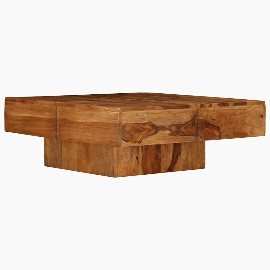 Coffee Table 80x80x30 cm Solid Acacia Wood Brown Accent Side End Living Room