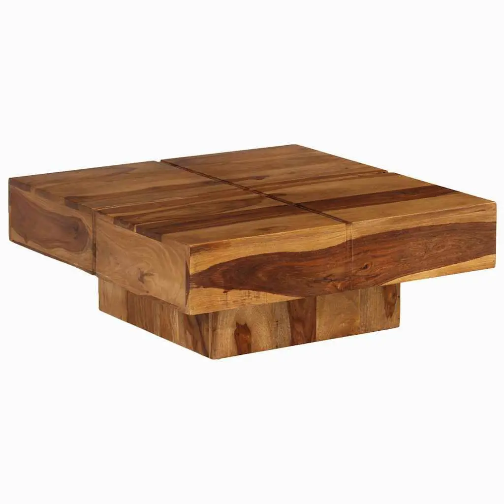 Coffee Table 80x80x30 cm Solid Acacia Wood Brown Accent Side End Living Room