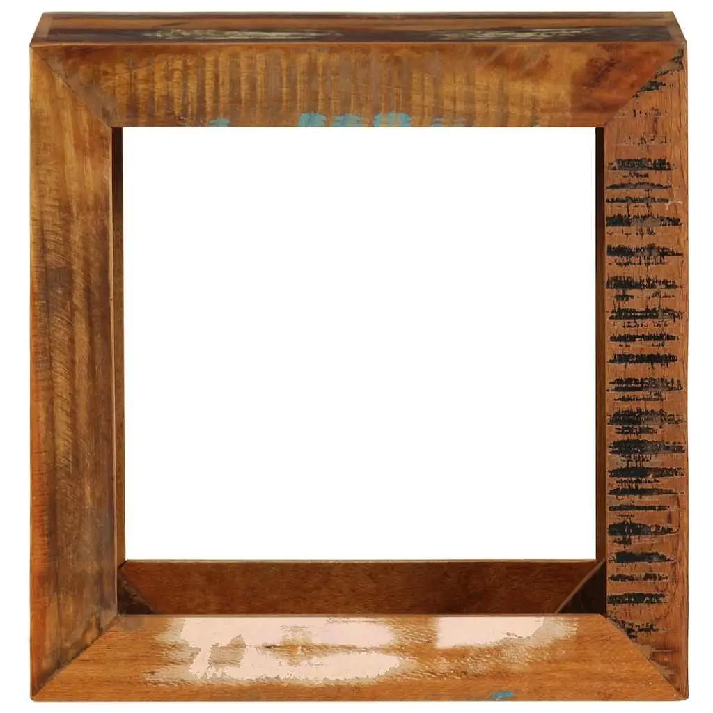 Wooden Stool Reclaimed Wood Brown 40x30x40cm Storage Side Table