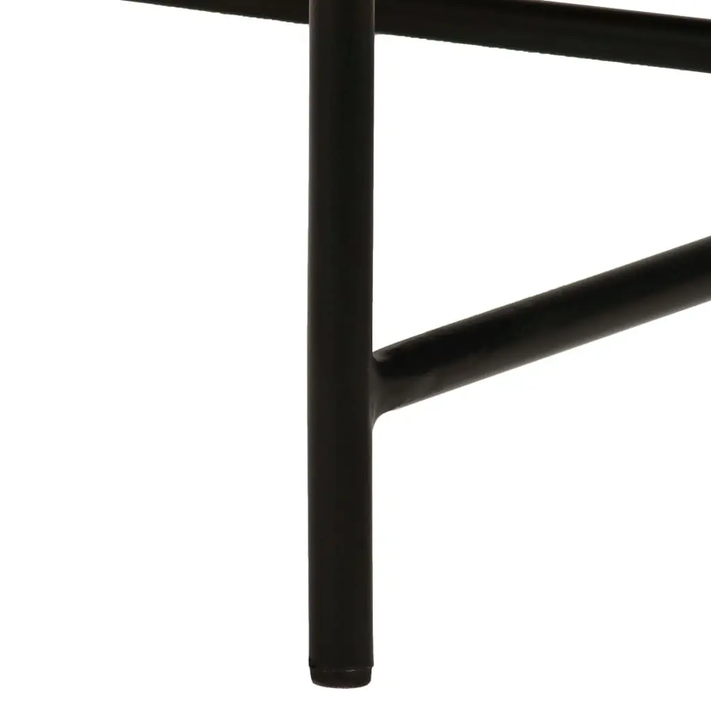 End Table Set 2 Pieces Gold MDF Tabletop Steel Legs Industrial Style Side Tables