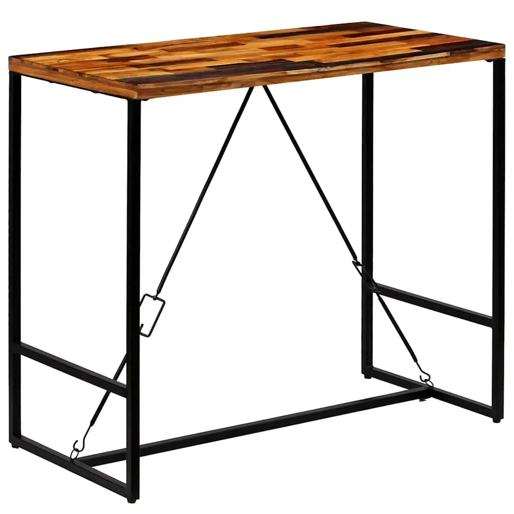 Bar Table Industrial Style Solid Reclaimed Wood 120 x 60 x 106 cm