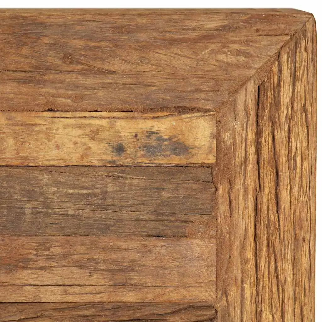 Coffee Table Solid Reclaimed Wood 70x70x30cm Brown Vintage Retro Side End