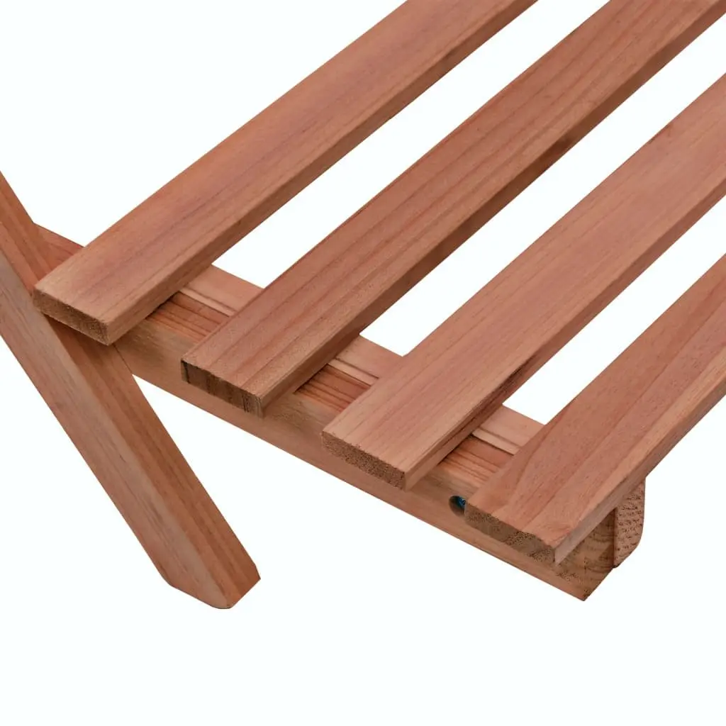 3-Tier Plant Stand Cedar Wood Display Shelf 48x45x40 cm