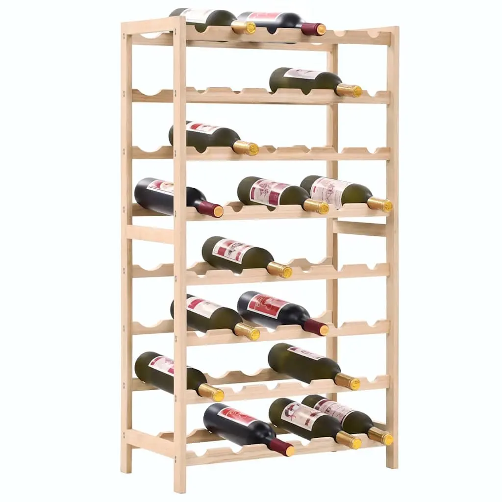 Cedar Wood 8 Tier Wine Rack Organizer Storage Display Stand Holds 48 Bottles
