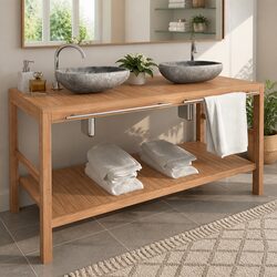 Your Perfect Teak Bathroom Vanity Cabinet Awaits