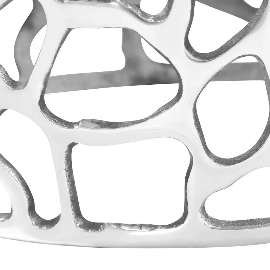 Coffee Table Cast Aluminium Silver 70x30cm