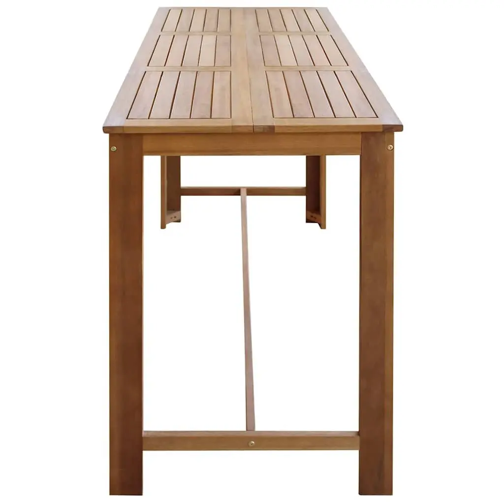 Bar Table Solid Wood Brown High Top 150 x 70 x 105 cm
