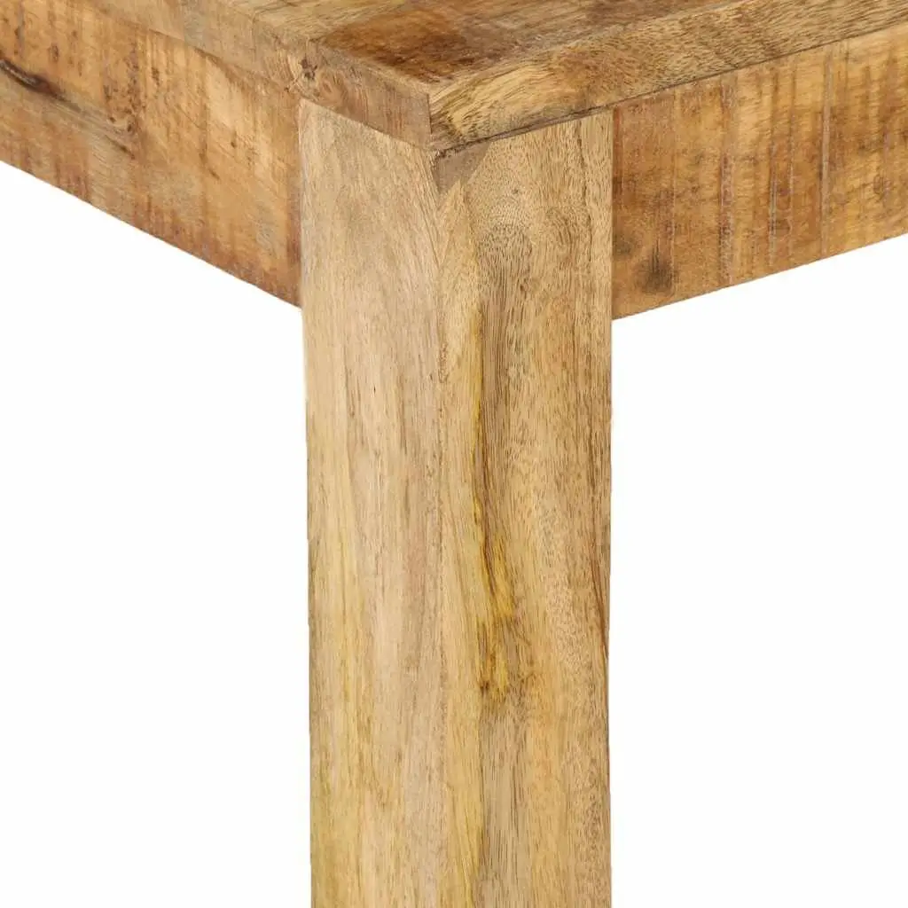 Coffee Table Solid Mango Wood Brown 80x80x40 cm Farmhouse Style