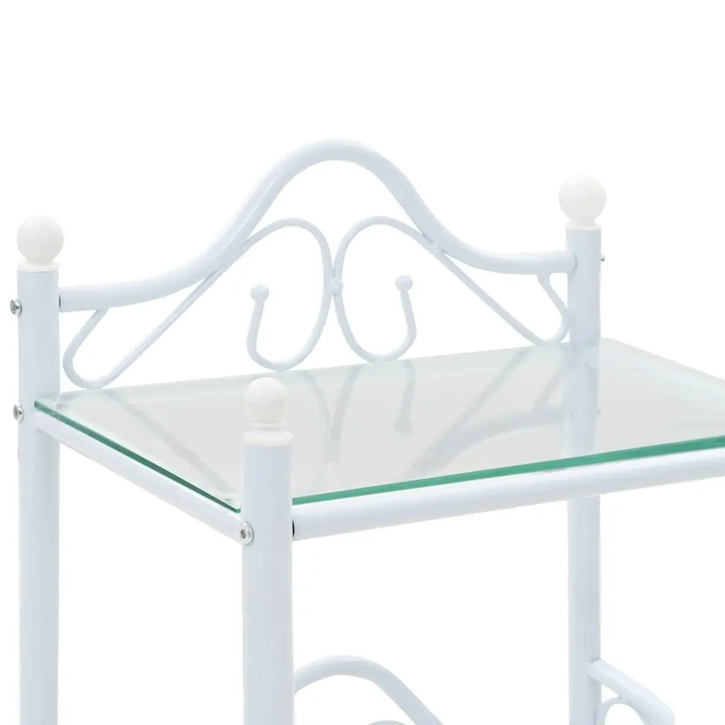 White Bedside Table