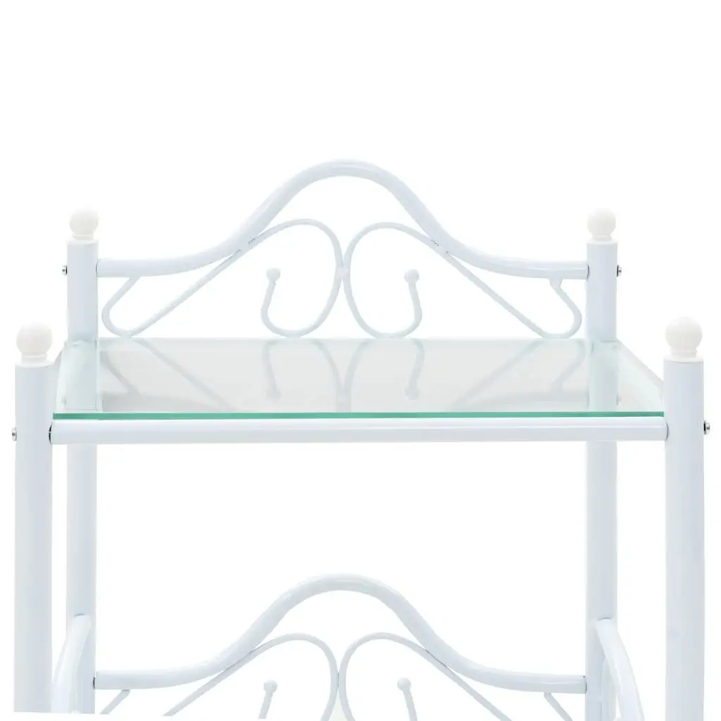 White Bedside Table