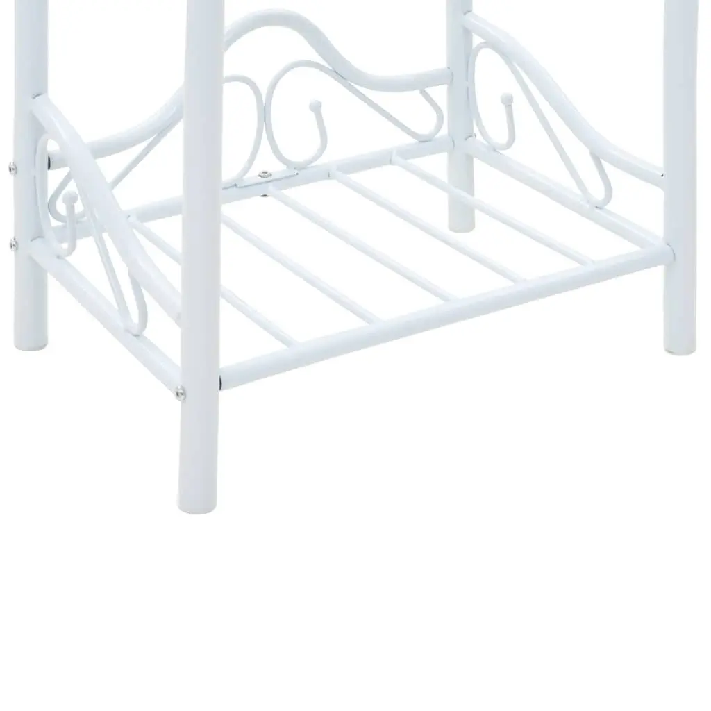 White Bedside Table