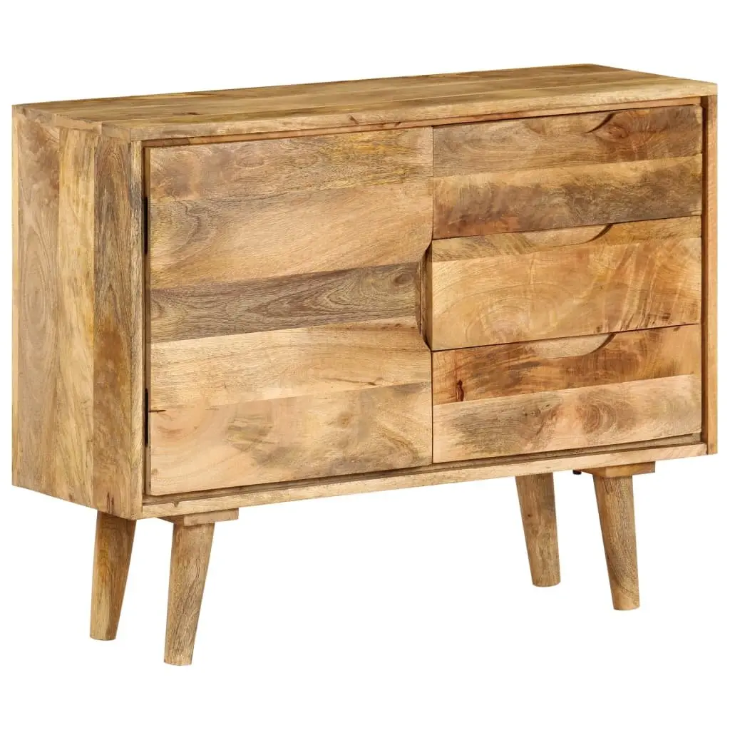 Sideboard Vintage Style Solid Mango Wood Brown 90x30x69cm