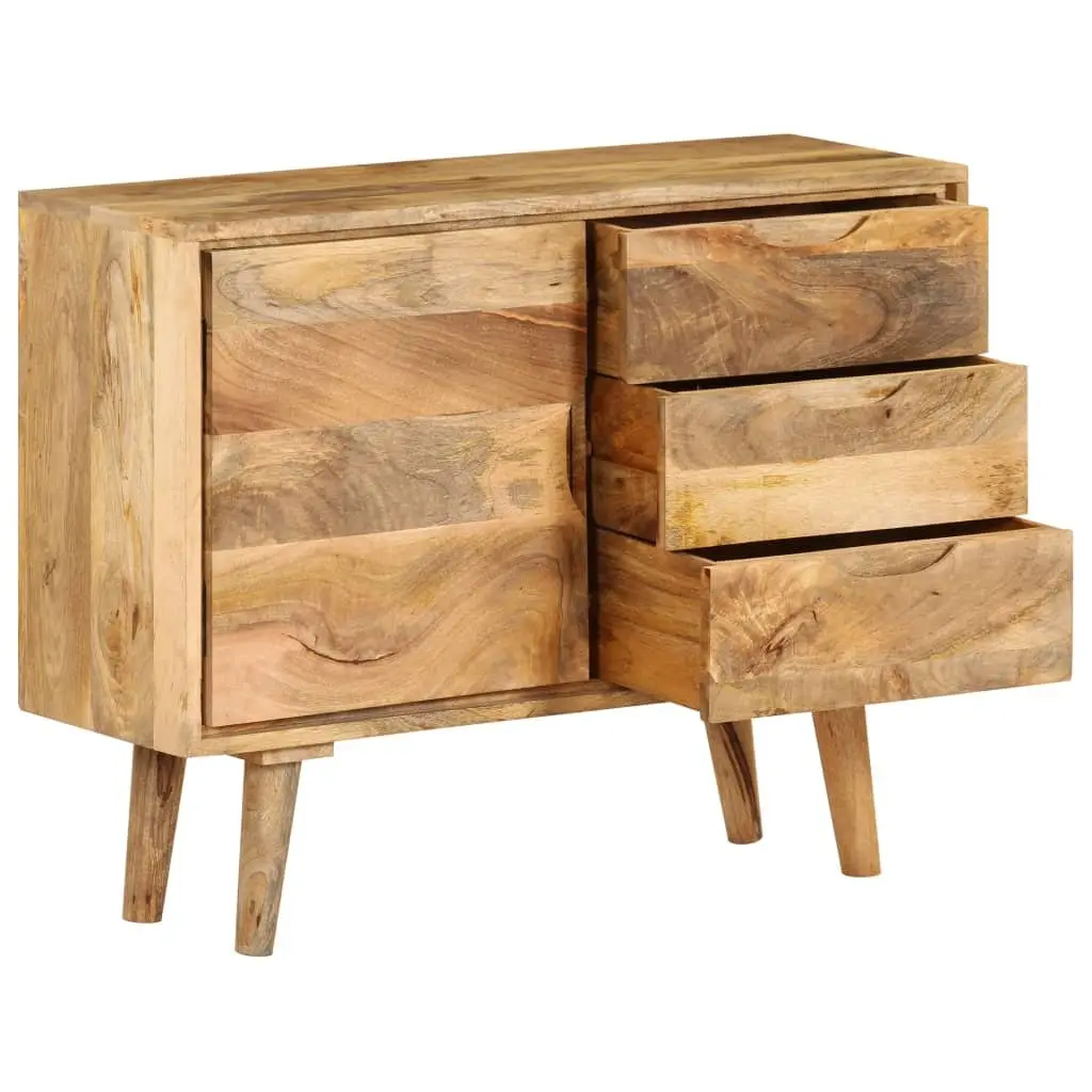 Sideboard Vintage Style Solid Mango Wood Brown 90x30x69cm