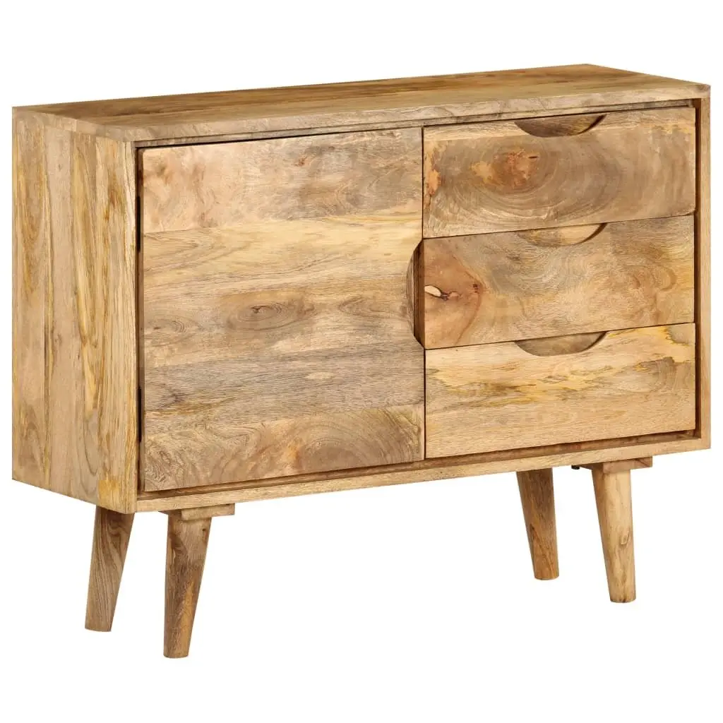 Sideboard Vintage Style Solid Mango Wood Brown 90x30x69cm