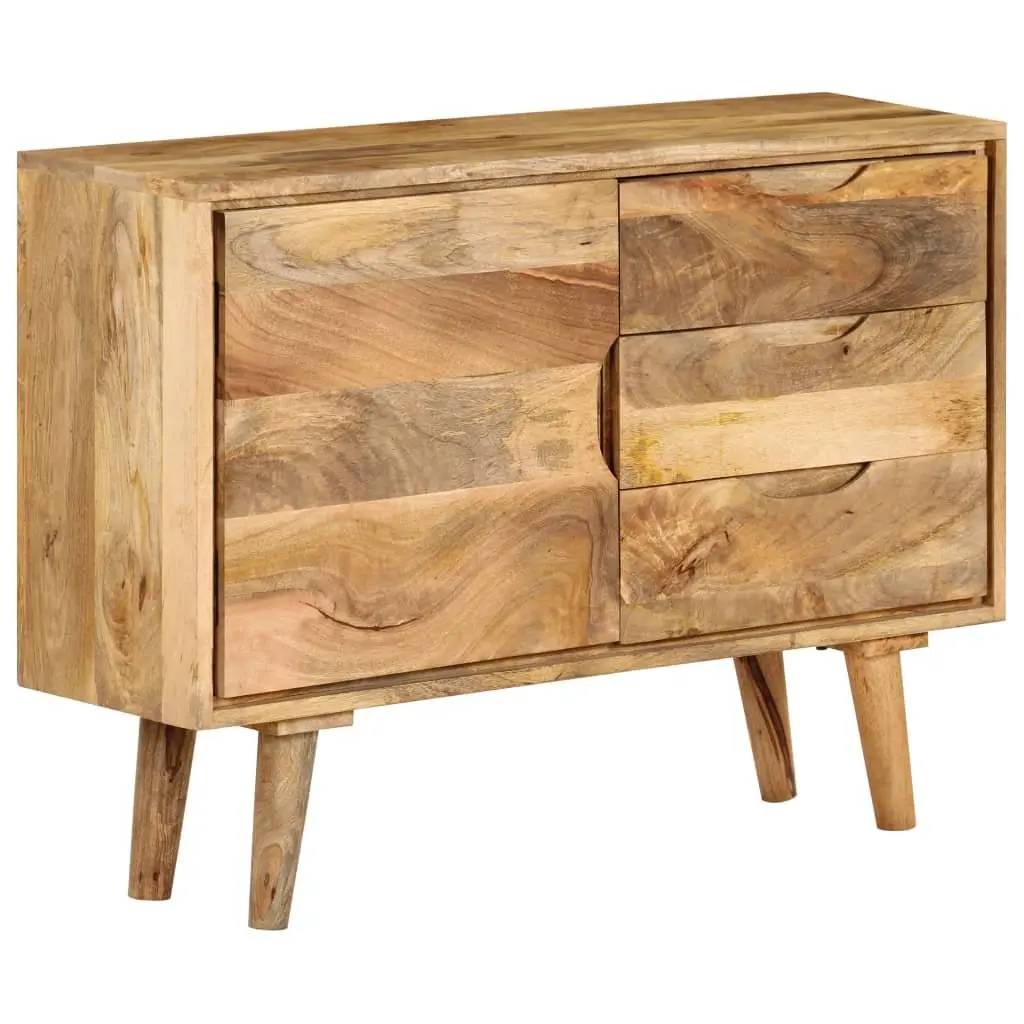 Sideboard Vintage Style Solid Mango Wood Brown 90x30x69cm