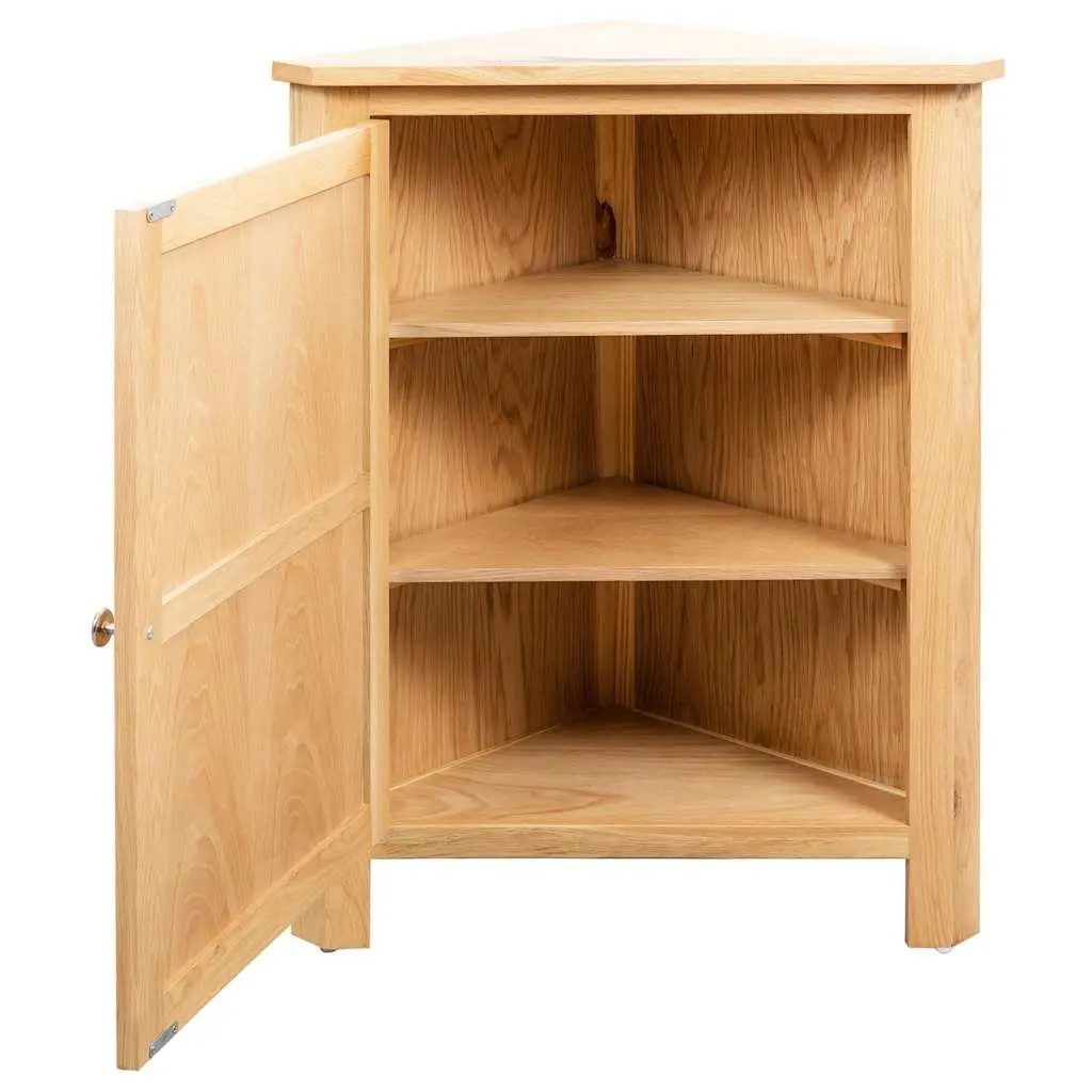 Corner Cabinet 59x45x80 cm Storage Unit Brown Wooden Cupboard Furniture