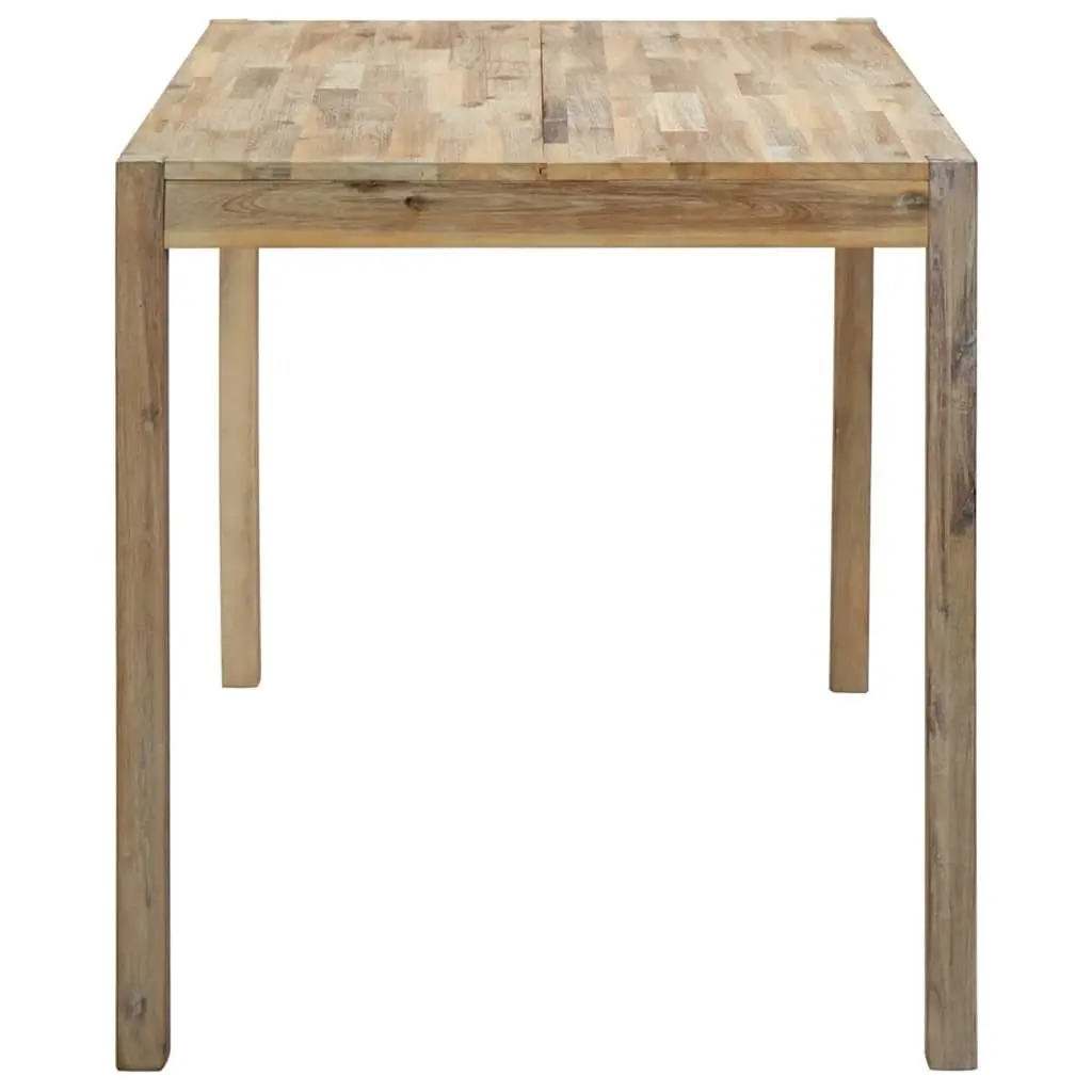 Dining Table 120x70x75cm Brown Solid Acacia Wood Kitchen Room Furniture