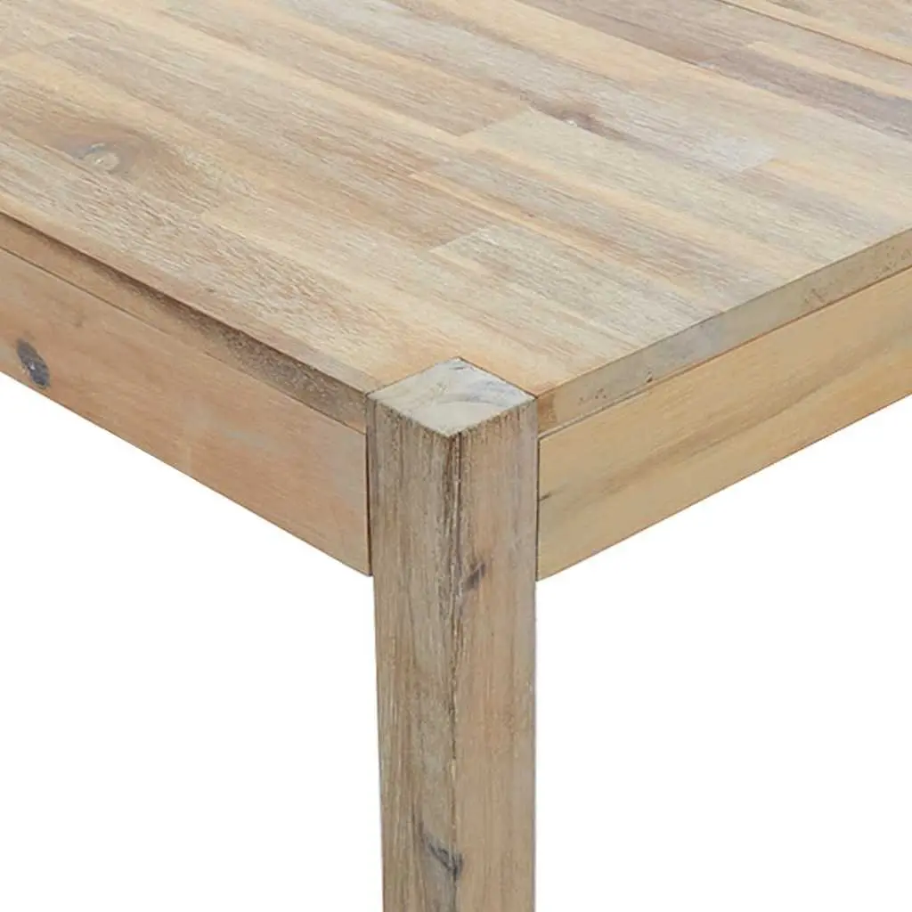Dining Table 120x70x75cm Brown Solid Acacia Wood Kitchen Room Furniture