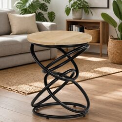 Friendly Antique-Style End Table with Versatile Use