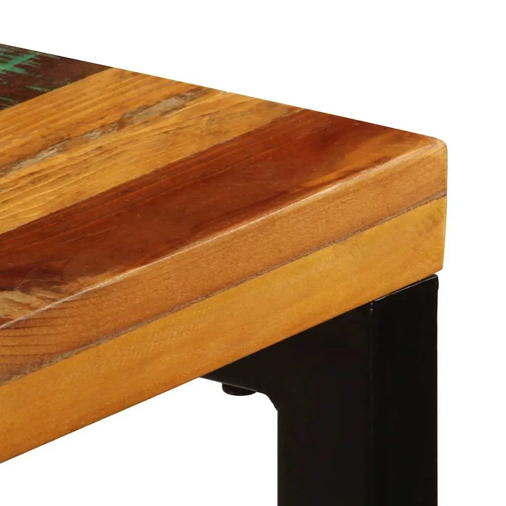 Dining Table Solid Reclaimed Wood Steel Frame 115x55x76 cm